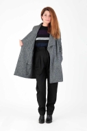 Sewing epattern Misses coat with wide collar schnittchen patterns lenja