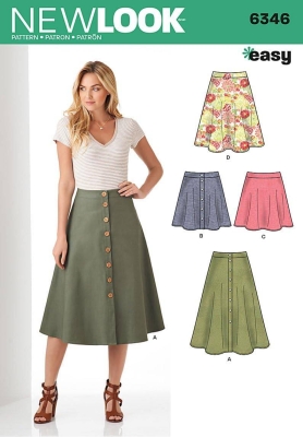 skirt-sewing-pattern-for-women-newlook-6346-sewing-instructions