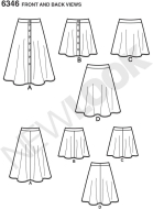 buttoned-skirts-paper-sewing-pattern-newlook-6346-diy-instructions