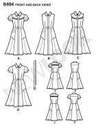 light-dresses-paper-sewing-pattern-newlook-6494-diy-instr...