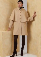 Sewing pattern Misses coat, cape coat in 2 lengths Vogue 2074