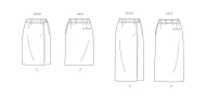 slim-skirts-paper-sewing-pattern-vogue-2069-diy-instructions