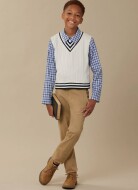 Sewing pattern Boys shirt, vest, and sweater McCalls 8537