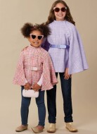 Sewing pattern Girls poncho and cape McCalls 8538