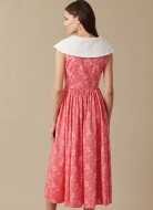 Schnittmuster Vintagemode 8539 - ausgestelltes Damenkleid, Vintagekleid 80er Jahre Laura Ashley | Größen 32-50 | McCalls