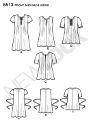 romantic-blouses-paper-sewing-pattern-newlook-6513-diy-in...