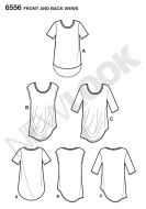 draped-shirts-paper-sewing-pattern-newlook-6556-diy-instr...