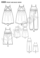 summery-childrens clothes-paper-sewing-pattern-newlook-6569-diy-instructions