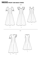 fitted-dresses-paper-sewing-pattern-newlook-6593-diy-inst...