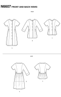 collarless-dresses-paper-sewing-pattern-newlook-6607-diy-...