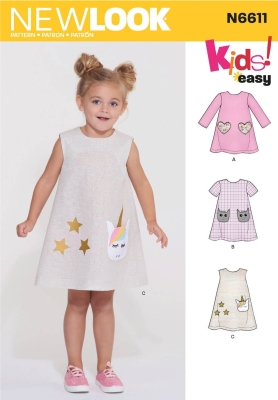 girls-dress-sewing-pattern-for-girls-newlook-6611-sewing-instructions