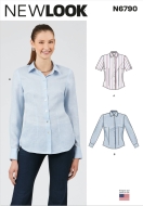 Sewing pattern misses blouse with a rounded hem NewLook 6790