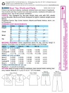 Schnittmuster aus Papier KwikSew 3999 Kombi Kinder Gr. 98-128